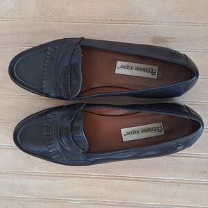 Etienne Aigner Buckingham Leather Vintage Classic Penny Fringe Kiltie Loafers